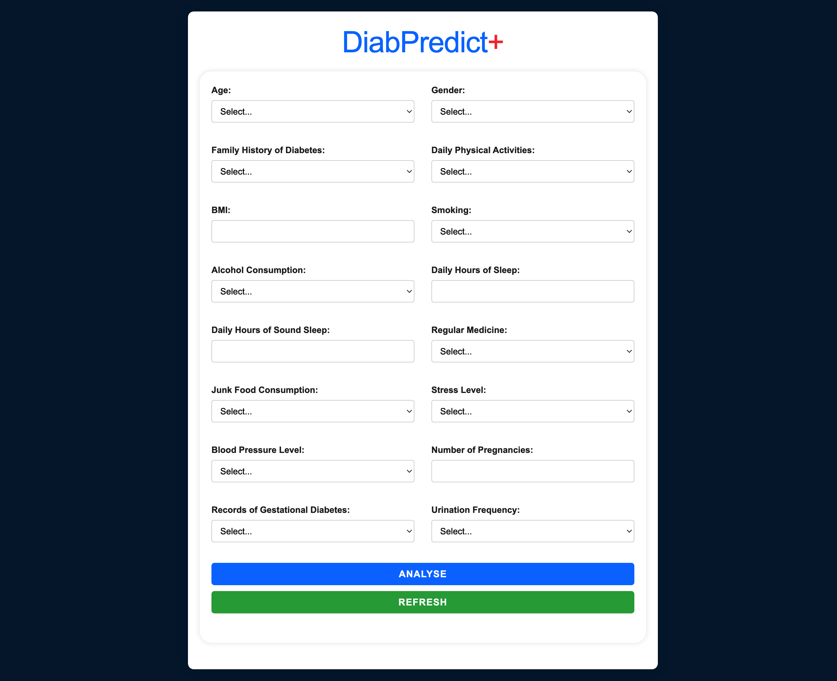 Diabetes Prediction